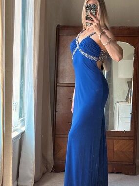 Y2K Beaded + Sequin Prom Gown